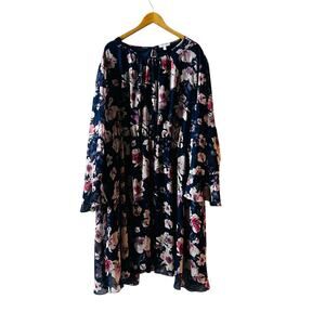 Marybelle Multicolor Floral A Line Dress Size 5X NWT